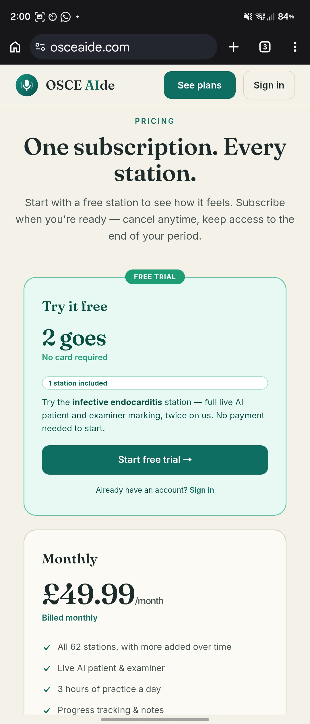 Create a free account